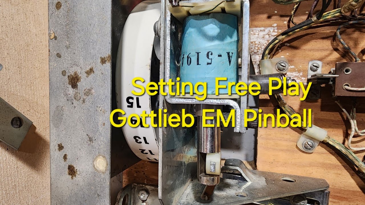 How To Set Free Play Gottlieb Pinball & Troubleshooting 2 Games