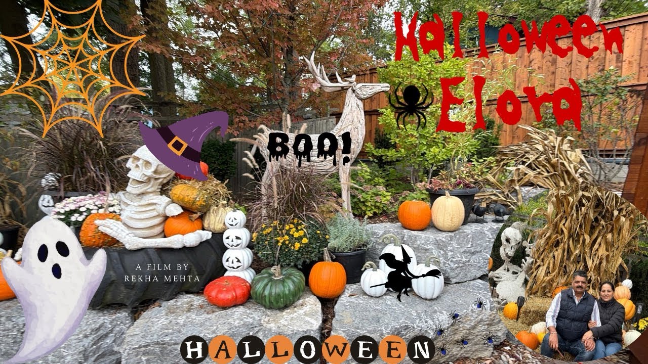Elora Halloween Decorations 2025 | Spooky & Beautiful Streets of Elora 😍
