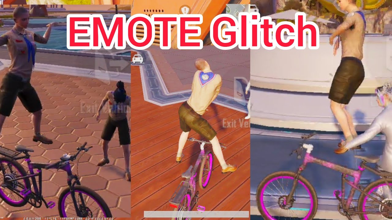 BGMI : Cheerpark new  EMOTE Glitch