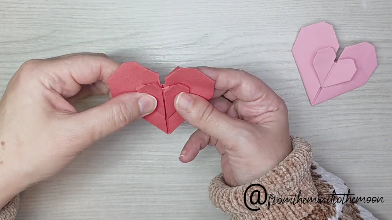 Segnalibro Origami per San Valentino! #bookmark #bookmarkcraft