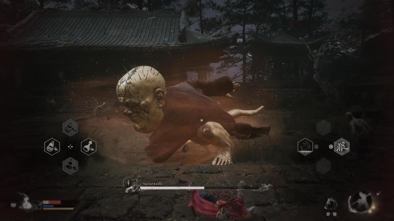 Black Myth: Wukong Morte do boss secreto ancião jinchi.