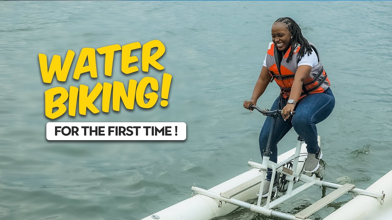 Я попробовал покататься на водном велосипеде по озеру Виктория — так весело! 🚴🏾‍♀️🌊 / Грандиозные...