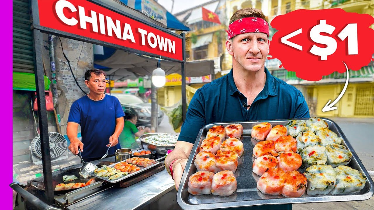 ¡Comida callejera por 1 dólar en el barrio chino! (Vietnam)