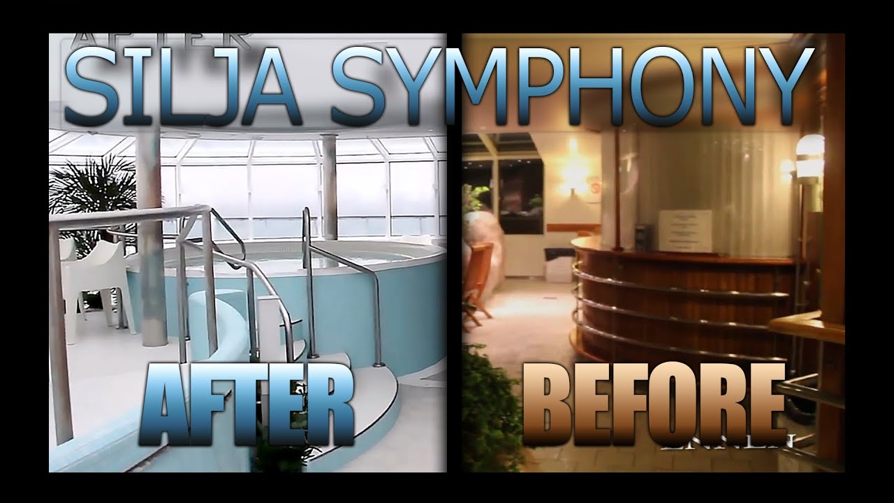 Silja Symphony: ENNEN | JÄLKEEN uudistuksen  |   BEFORE | AFTER Renewal