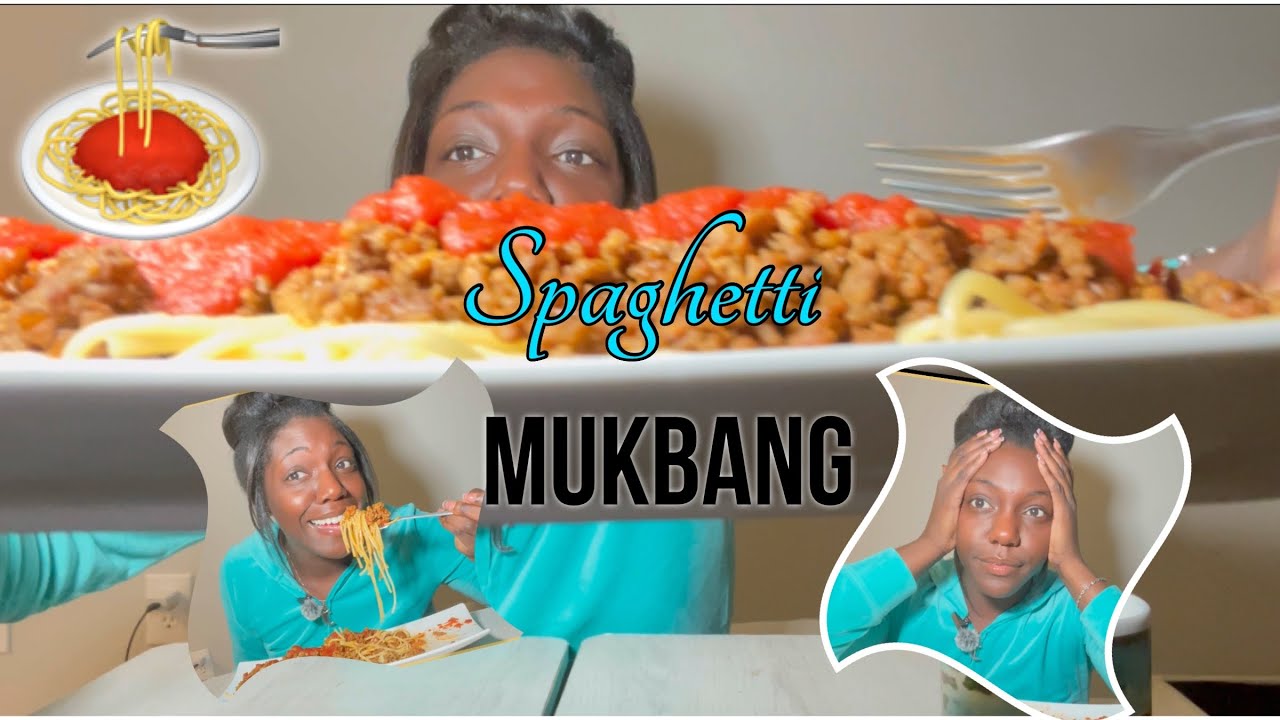 MY  SPAGHETTI MUKBANG 