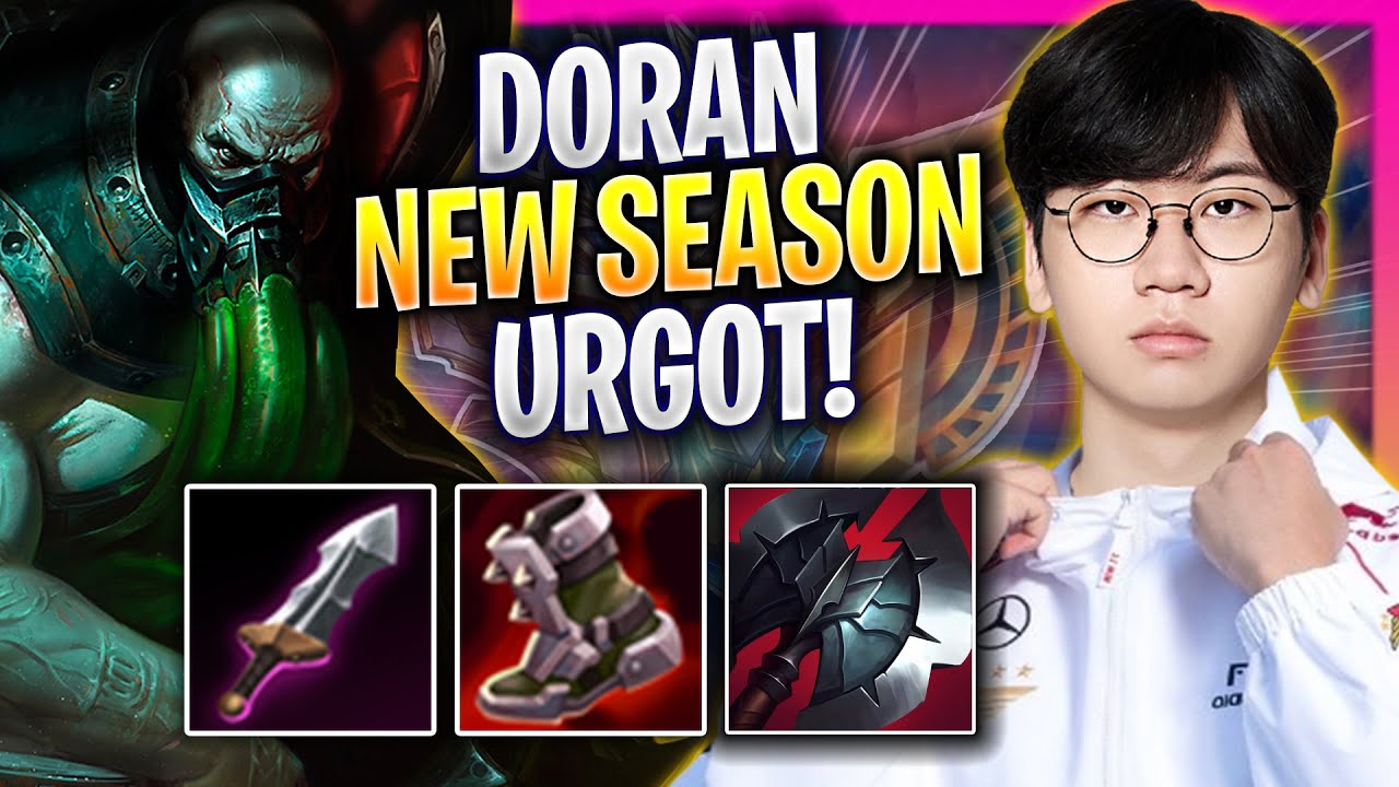 DORAN PERFECT GAME WITH URGOT IN NEW SEASON! - T1 Doran Plays Urgot TOP vs Renekton! | Season 2025