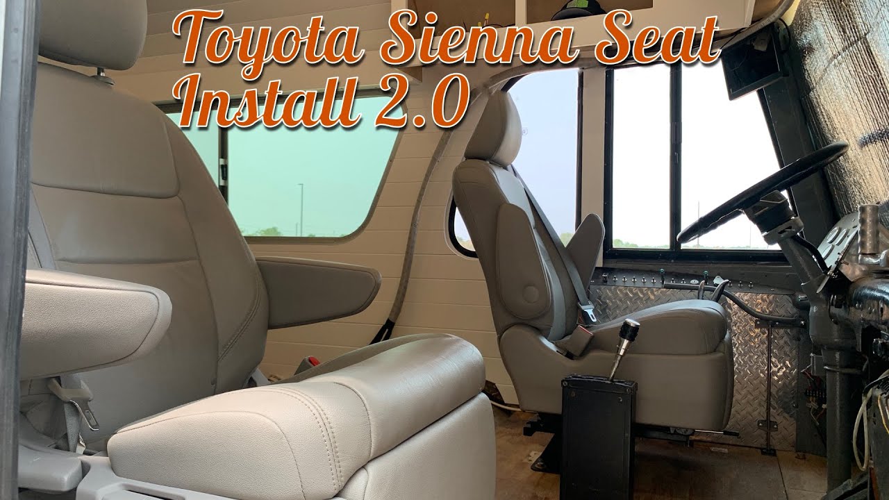 Toyota Sienna Seats in an RV - Part 2: Redo with New Swivel Base & Sliders
