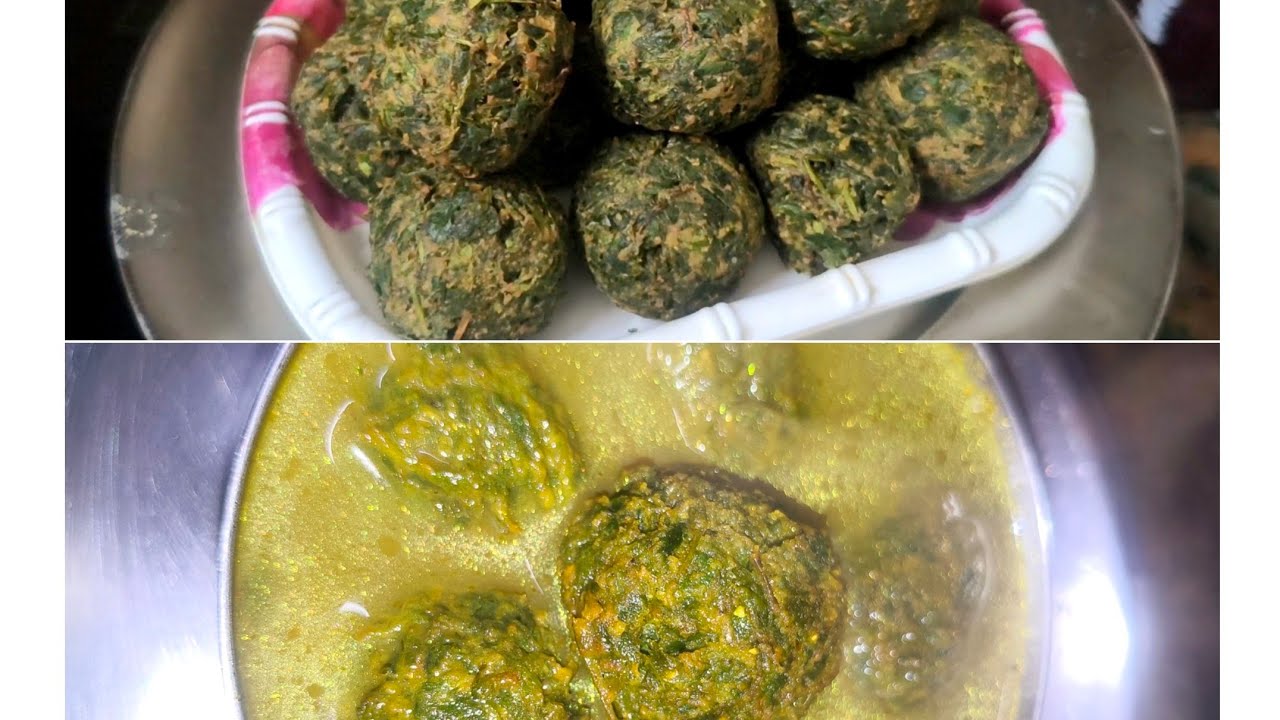 झटपट Allahabadi चने के साग का सकोड़ा। 