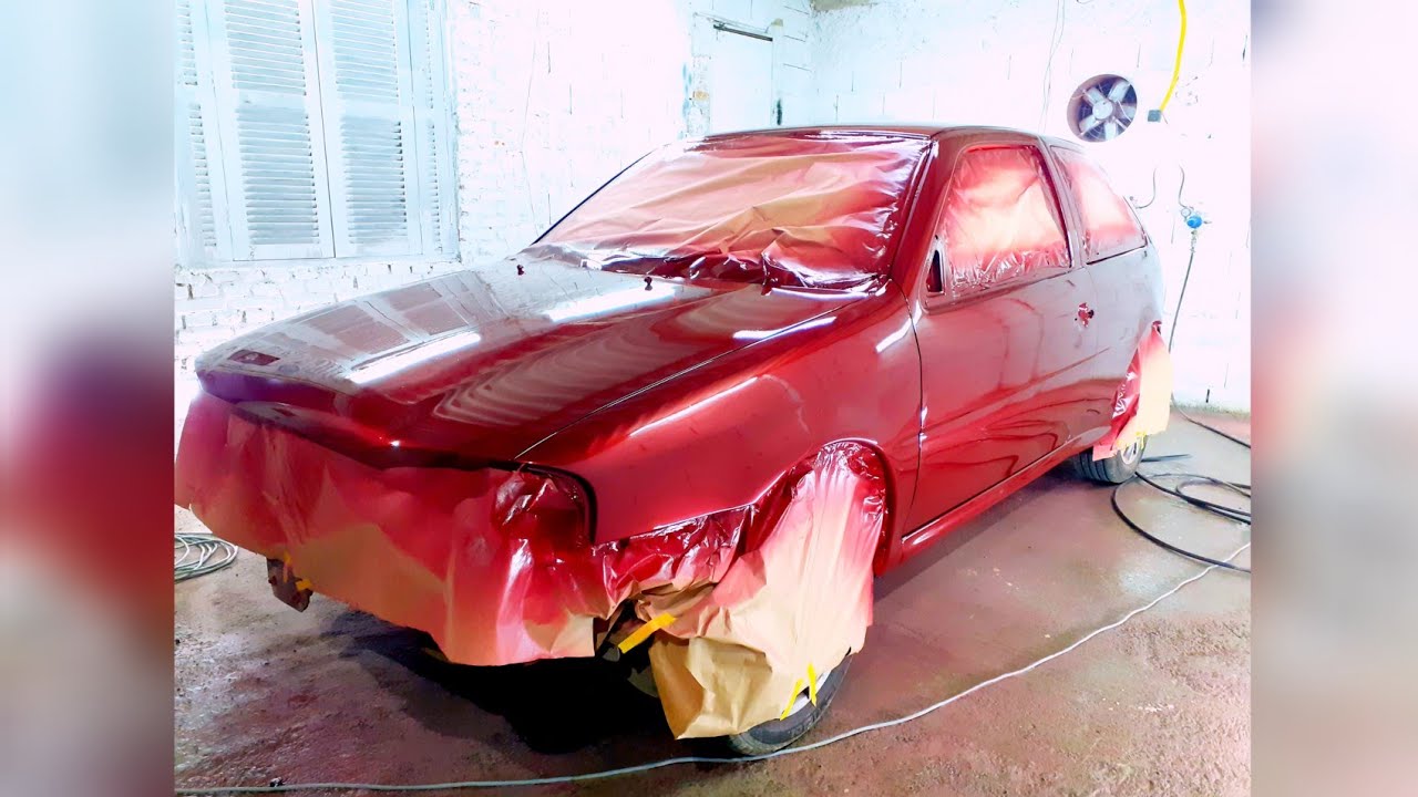 Como fazer uma pintura Vermelho EFEITO perolizado | gol G2 !#carros #viral #youtube