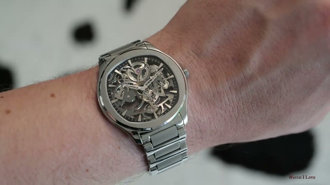 Piaget Polo Skeleton Automatic Steel Ref. G0A45001: wrist-roll & hands-on