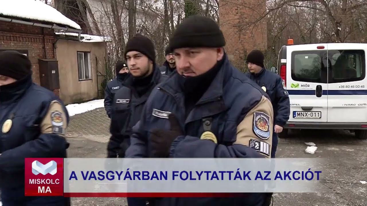 Miskolc Ma 2026. 01. 22.: Rendészeti ellenőrzés a Vasgyárban