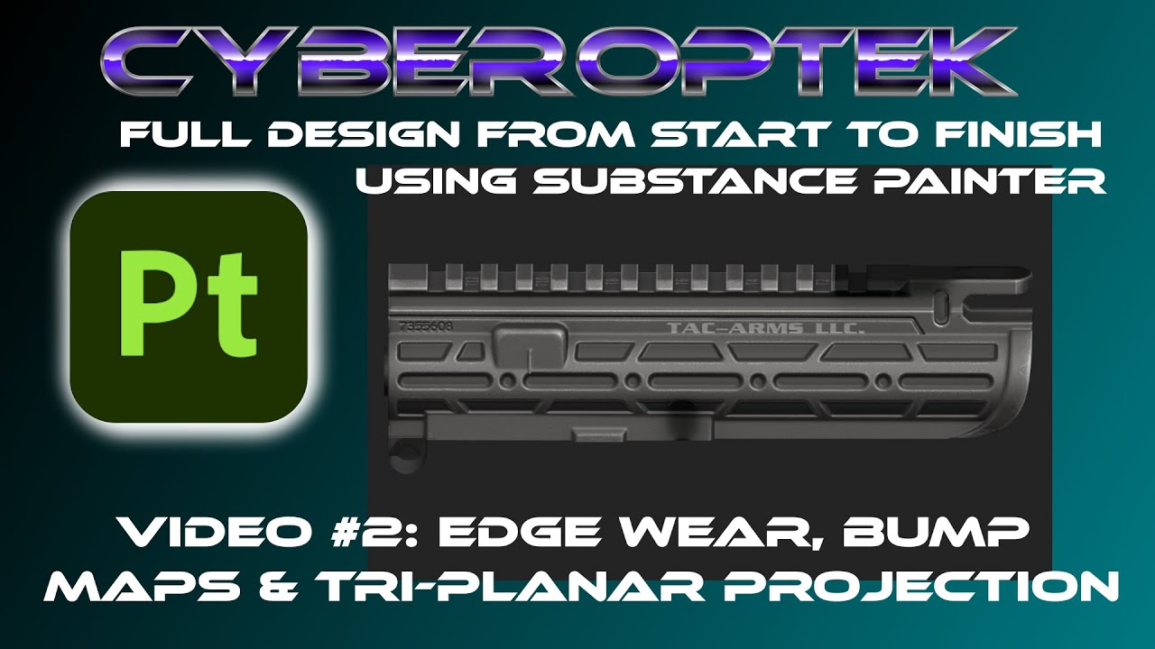 Full Design Using Substance Painter, Part 2: Metal Edge Wear, Bump Maps & UV vs Tri-Planar