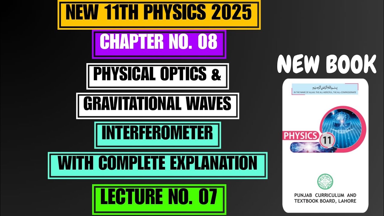 interferometer | Chapter no. 08 | Physical Optics & Gws | New 11th Physics 2025