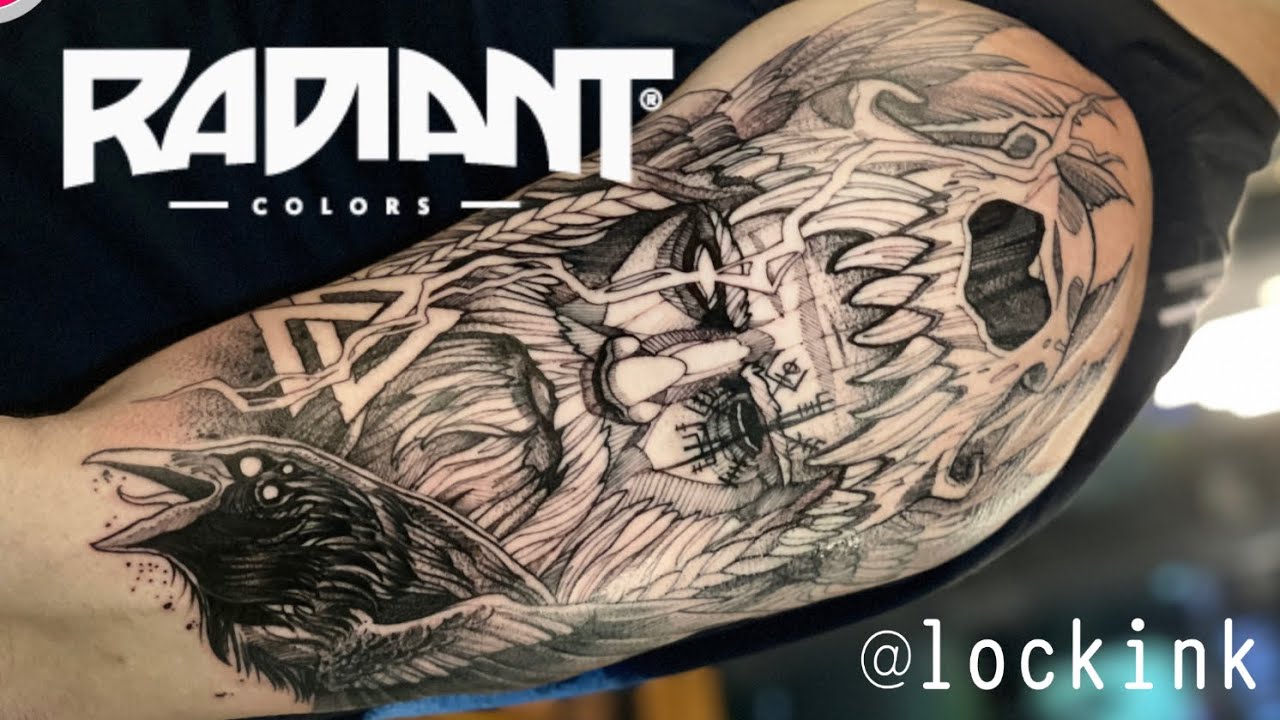 TATUAGEM ODIN E O CORVO - TATUANDO EM TEMPO REAL #65 - LOCKINK