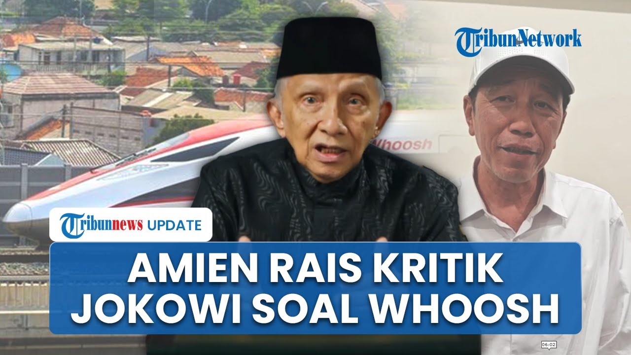 Amien Rais Kritik Jokowi-Luhut soal Whoosh: Sudah Tahu Busuk dari Awal, Kok Dilanjut, Aneh Sekali