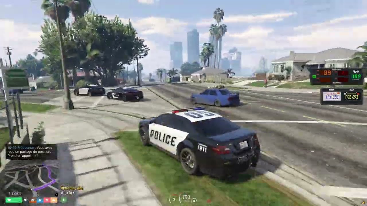 Officier LSPD en détresse 🚨🚨 / Coup de feu tiré 🔫 #baylife #fivem #gta #roleplay #gtarp #lspdfr #rp
