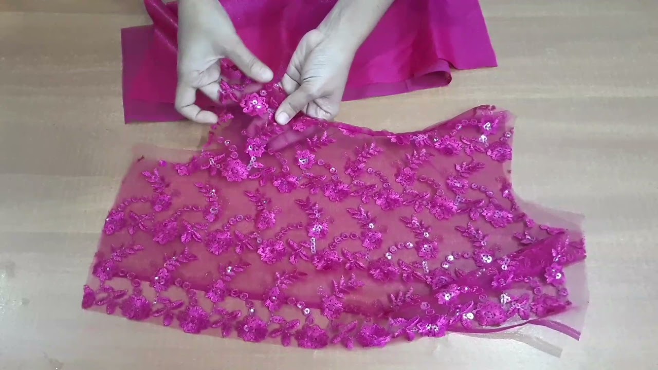 Gown cutting & stitching for 8 to 9 years girl / Party wear gown cutting and stitching / gown making
