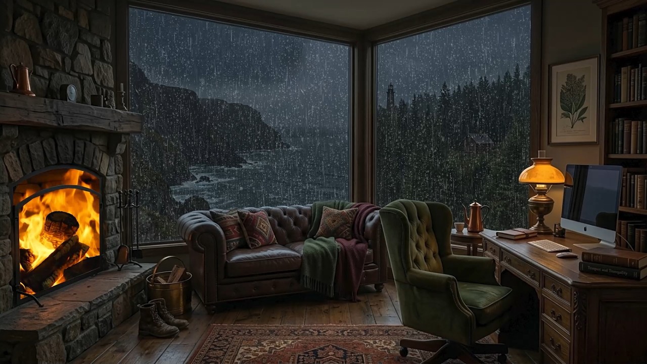 3AM Feels Different When It Rains 🌙 Calm Night Atmosphere for Sleep and Chill