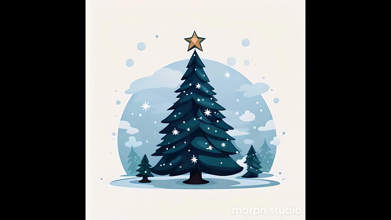 Simple Vector Christmas Tree Come to Life with Animation!