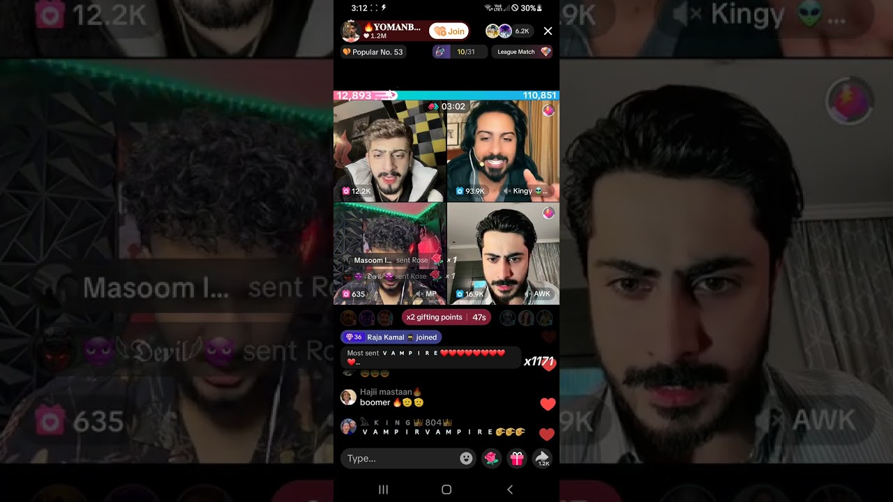 Yo man vs Yusuf tiktoker mp and awk tiktok live funny punishment match..###