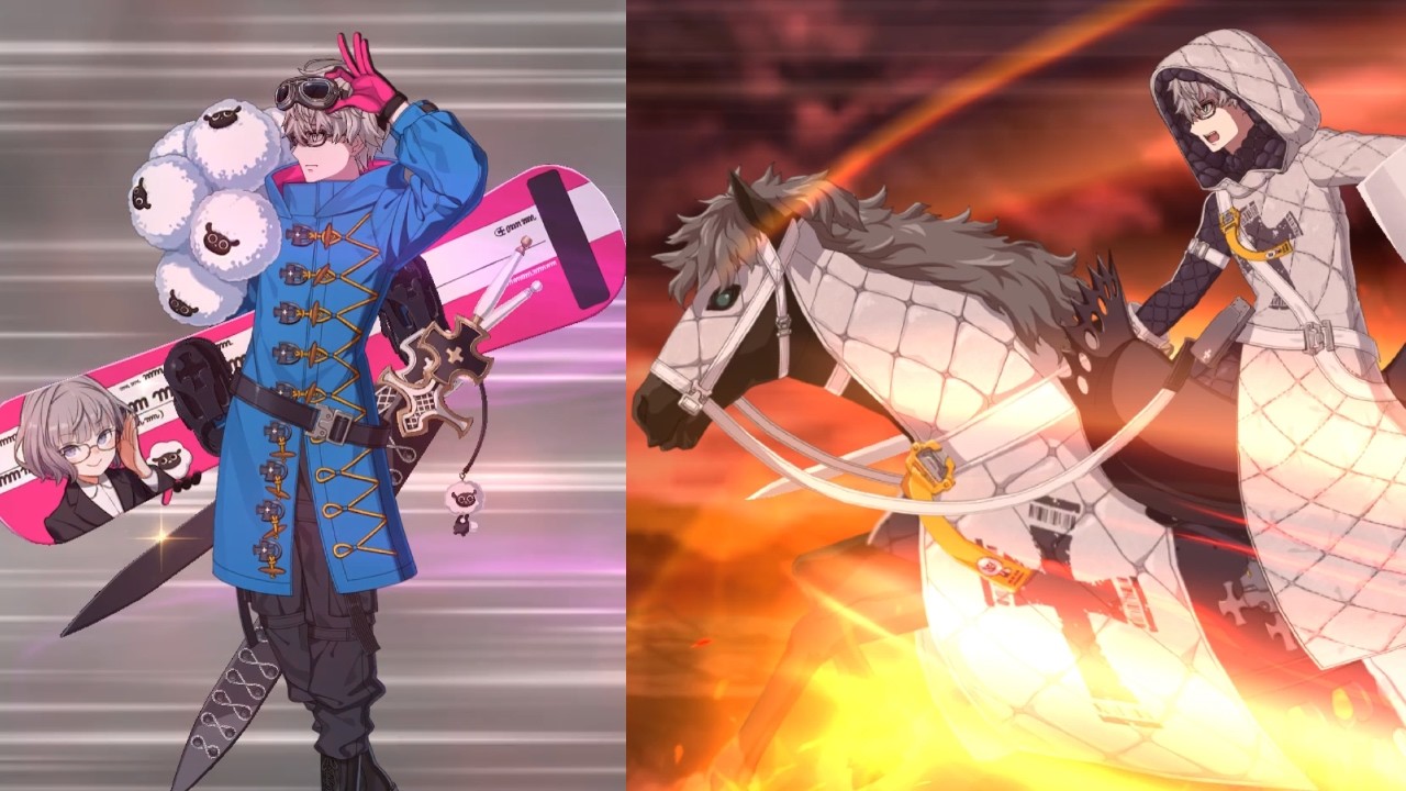 [FGO] Jacques de Molay (Saber) animation demonstration (both forms)