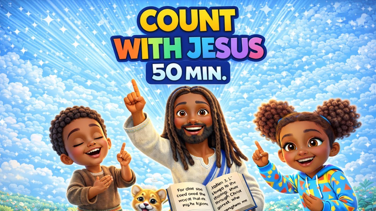 50 Min Counting with Jesus! 123 Bible Numbers & Songs for Toddlers