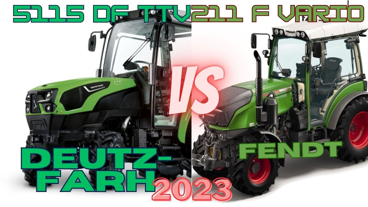 DEUTZ FARH 5115 DF TTV VS FENDT 211 F #tractor #top #fendt #deutz_fahr