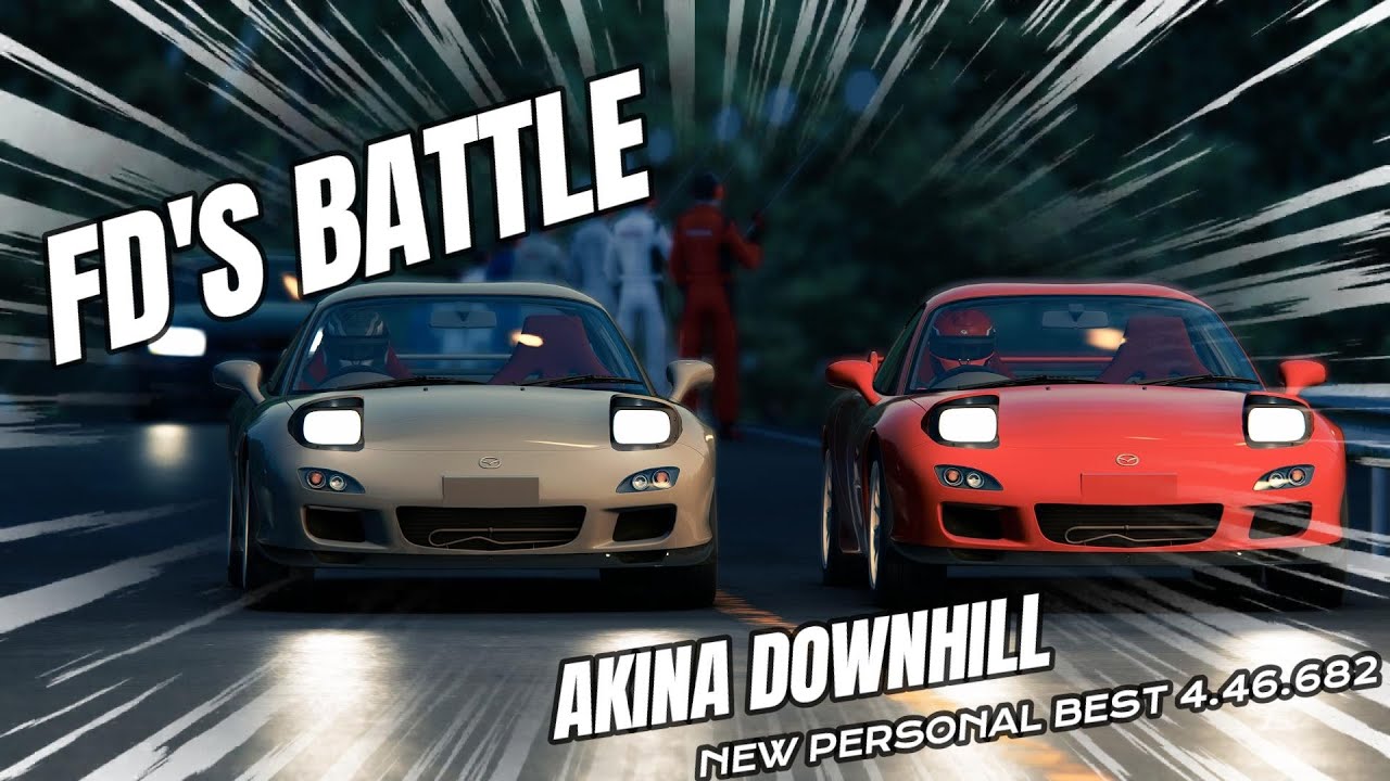Touge Life #1 Akina FD's BATTLE - New Personal Best - 4.46.682
