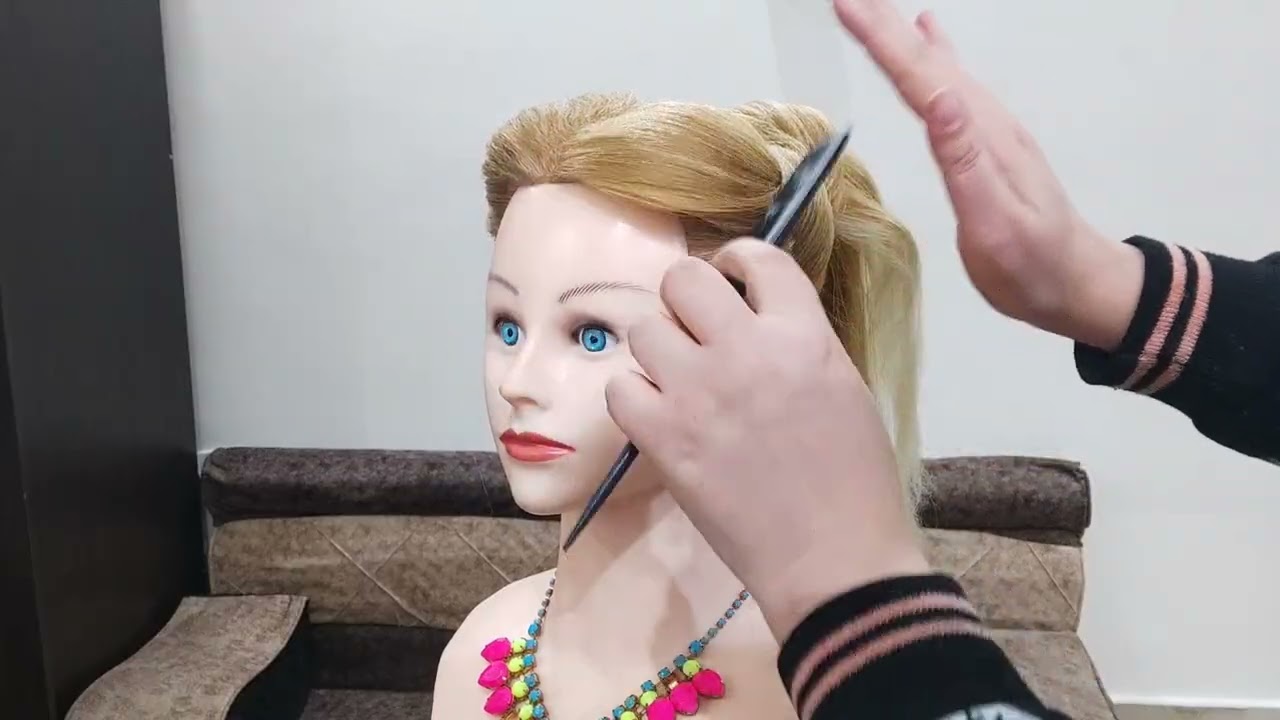 💖طريقة عمل تسريحة الكيرلي مع قوس ضفر 💖