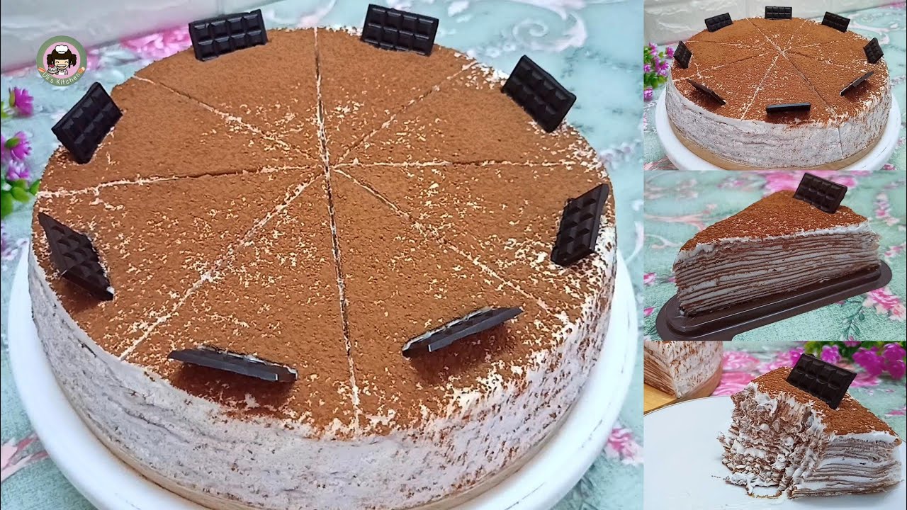 YANG LAGI VIRAL DAN LARIS BUAT JUALAN | MILLE CREPES CAKE Mudah Tanpa Oven