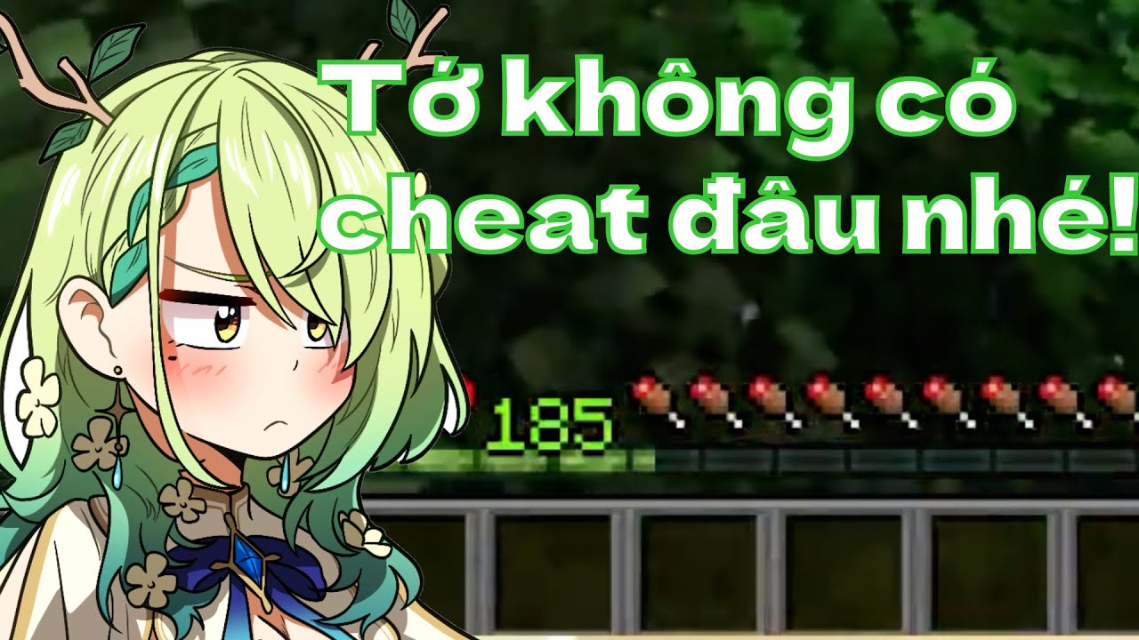 Phản ứng của Fauna khi bị chat kêu cheat trong Minecraft...【Hololive Vietsub】
