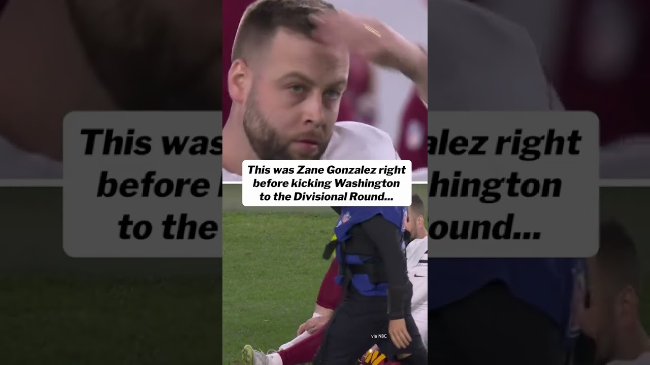 This was moments before Zane Gonzalez sent Washington to the Divisional Round #shorts