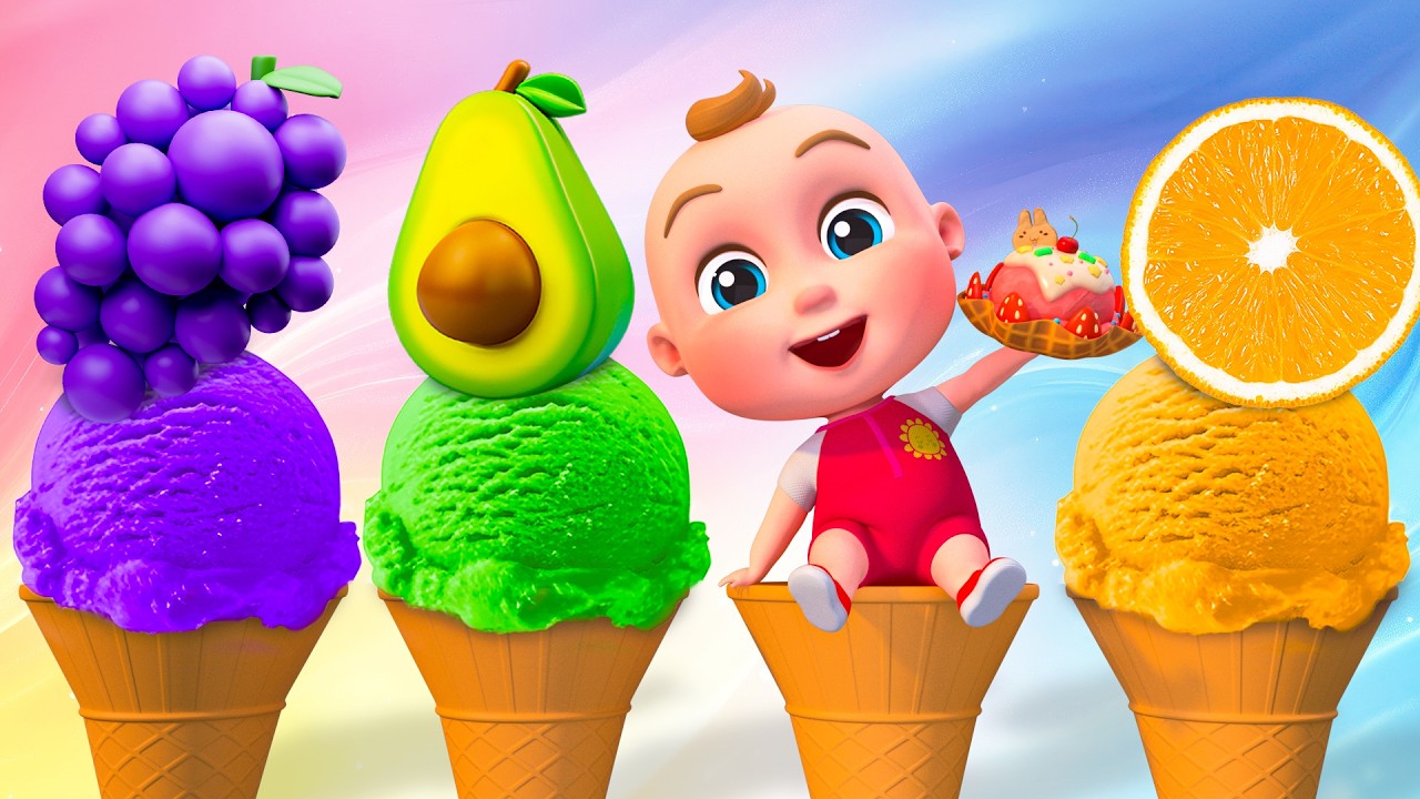 Summer Ice Cream Fun - Rainbow Ice Cream Song - Color Songs | TimoBoy Kids Songs & Nursery Rhymes