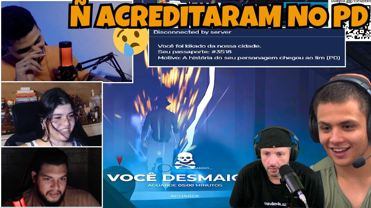 PAULINHO FALOU! CIRILO Ñ ACREDITOU no SEU PD! + REAÇÃO DOS STREAMERS na CAPITAL CITY