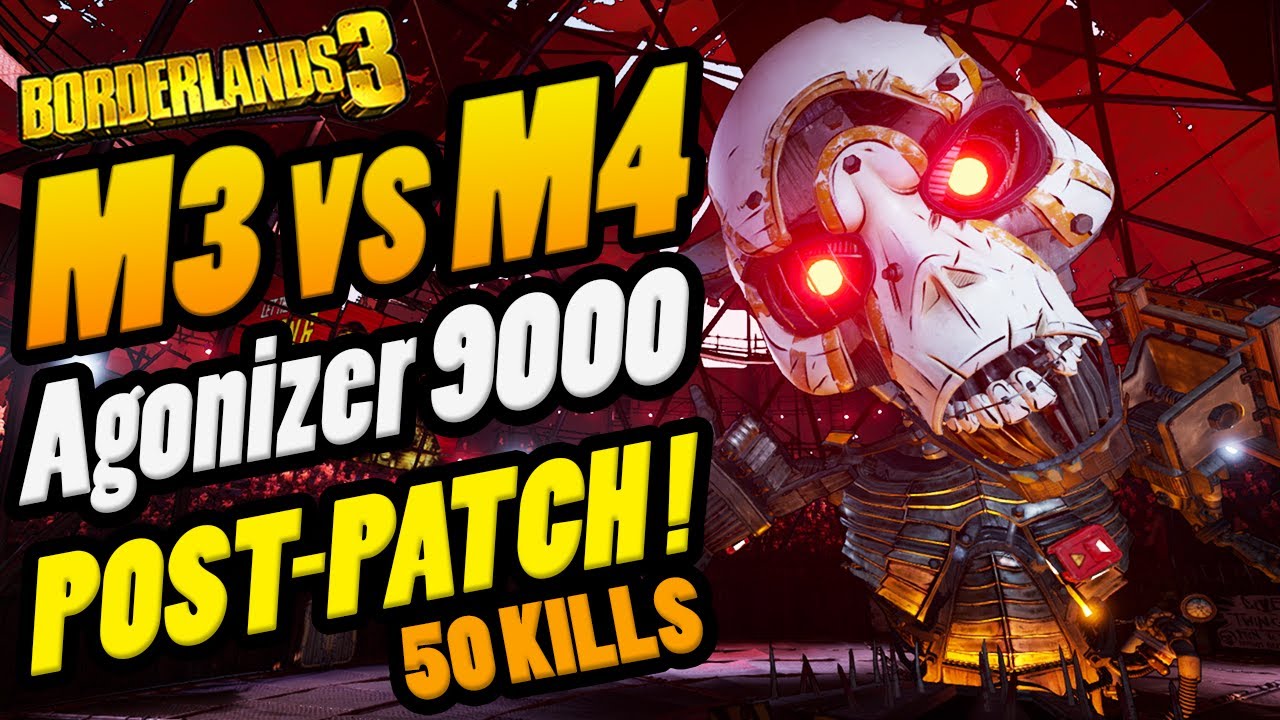 M3 VS M4 50 Kills of The Agonizer 9000 | POST-PATCH *M4 Dedicated drop* Borderlands 3