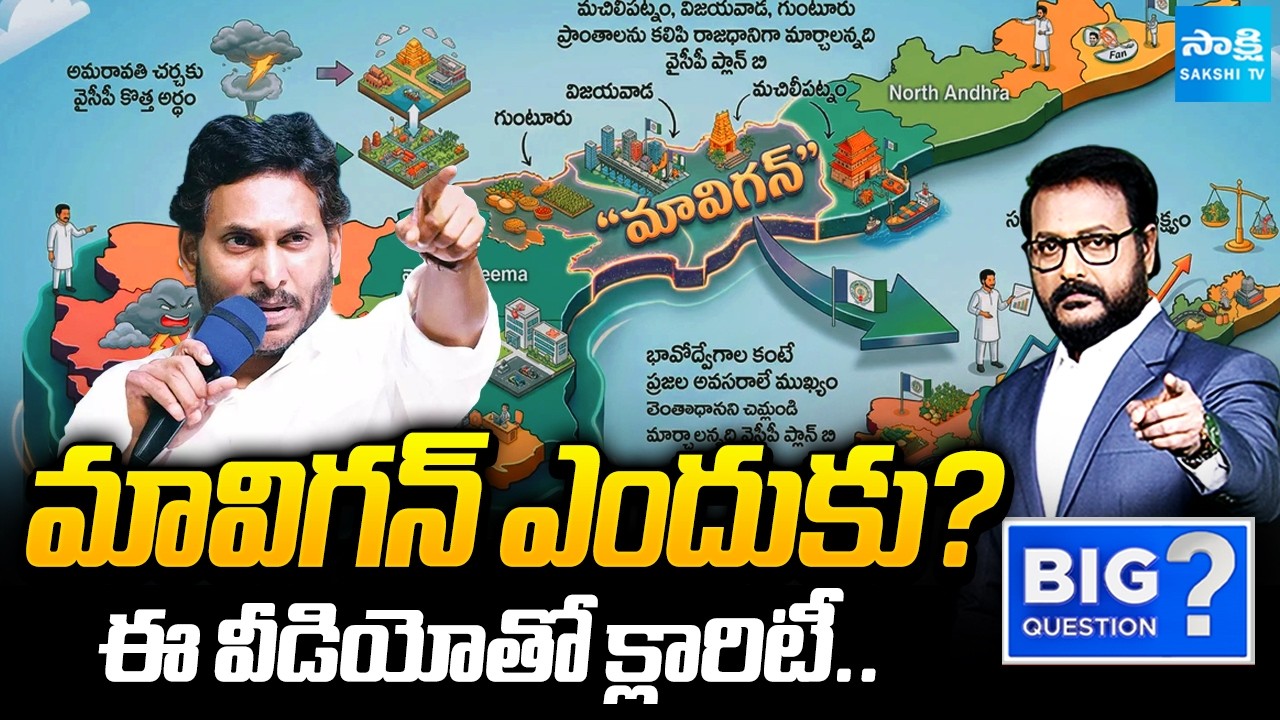 Briefly Explained about Why MaViGun Is Best for AP Capital Development | Big Question | @SakshiTV