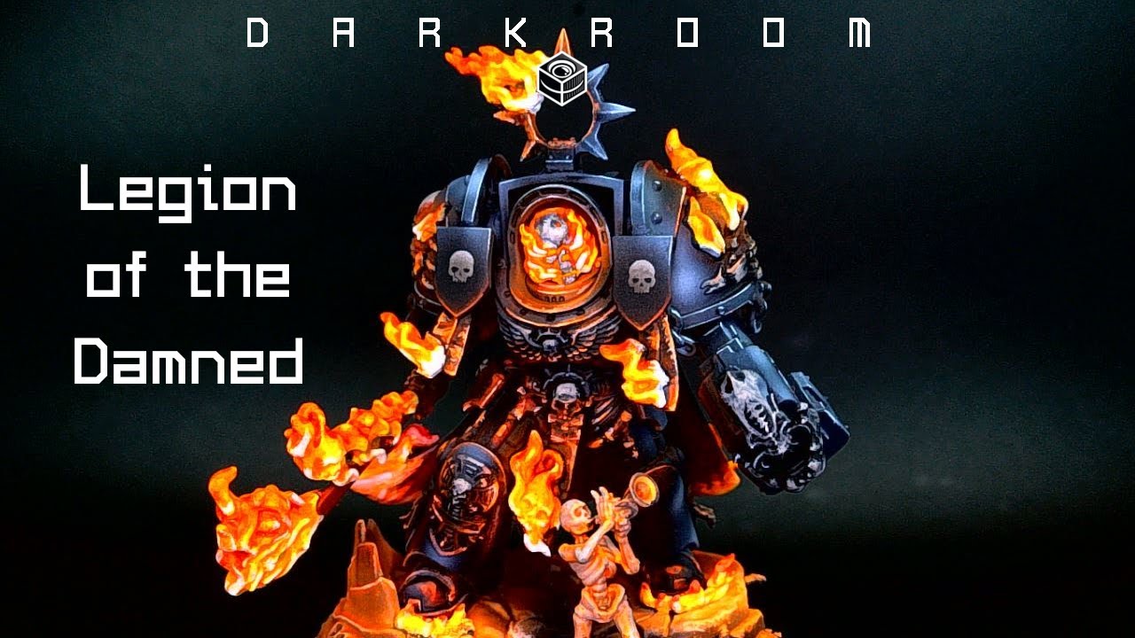 Painting FIRE! Warhammer 40k Legion of the Damned Space Marine