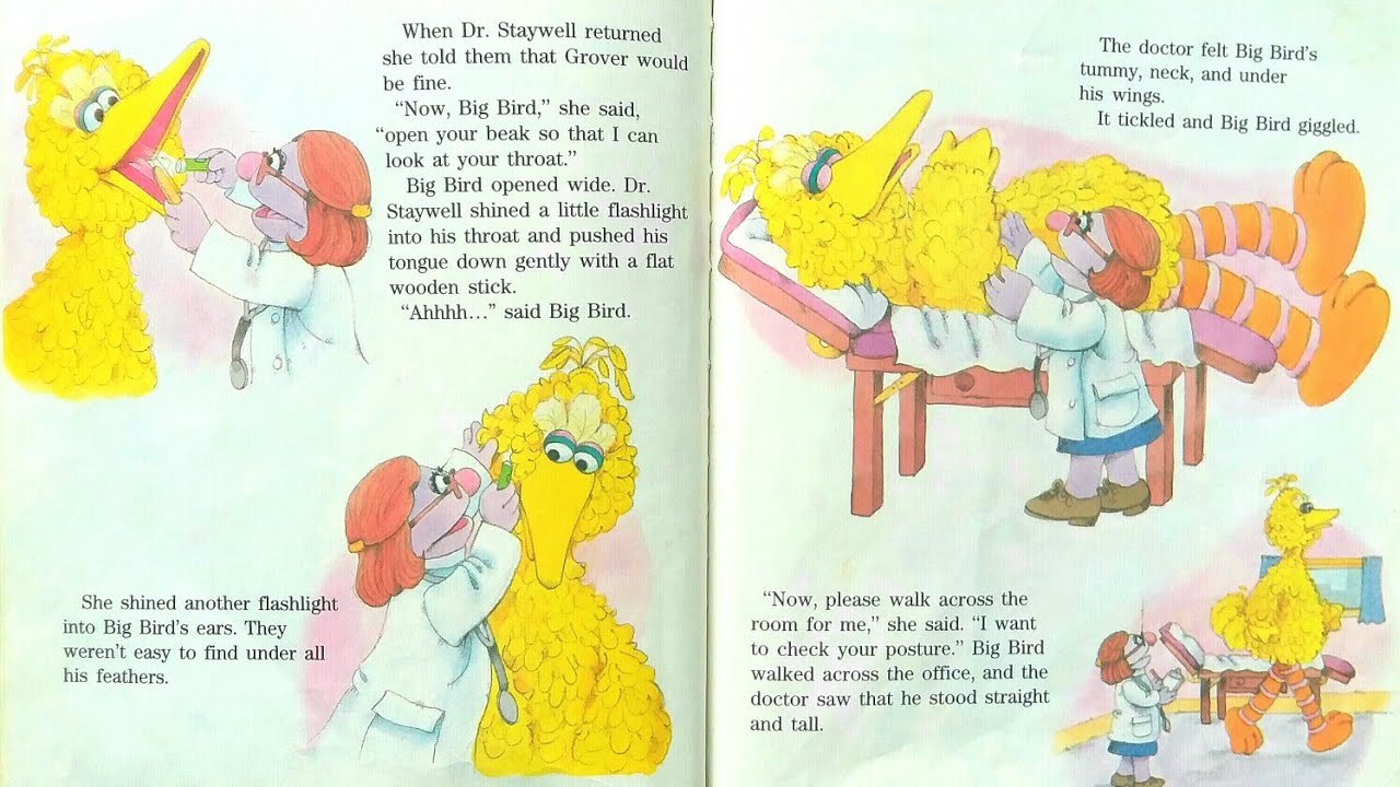 Big bird goes to the doctor (Vintage Classic Sesame Street Book) Read Aloud Storybook