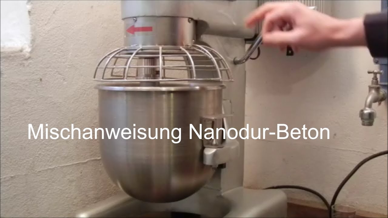 Mischanweisung Nanodur-Beton (Deutsch)