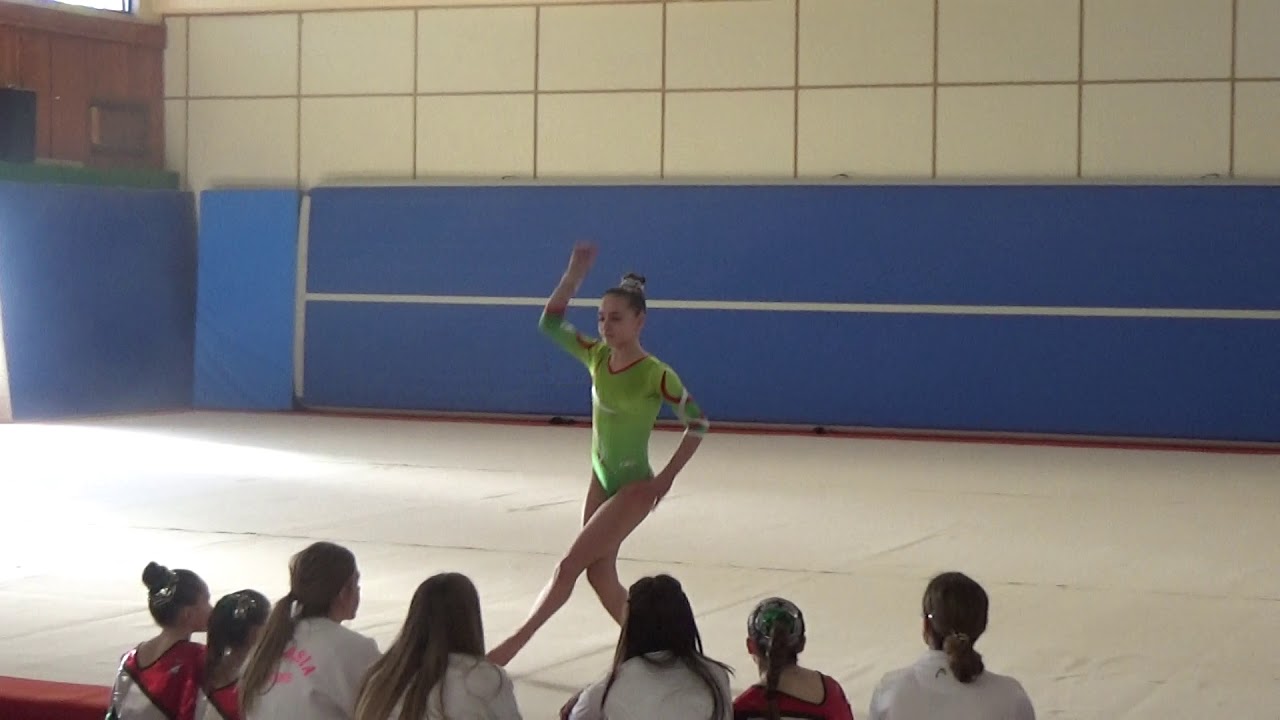 Gimnasia Artística JJDD de Navarra 2018. Suelo. Nivel 6 Vía Olímpica