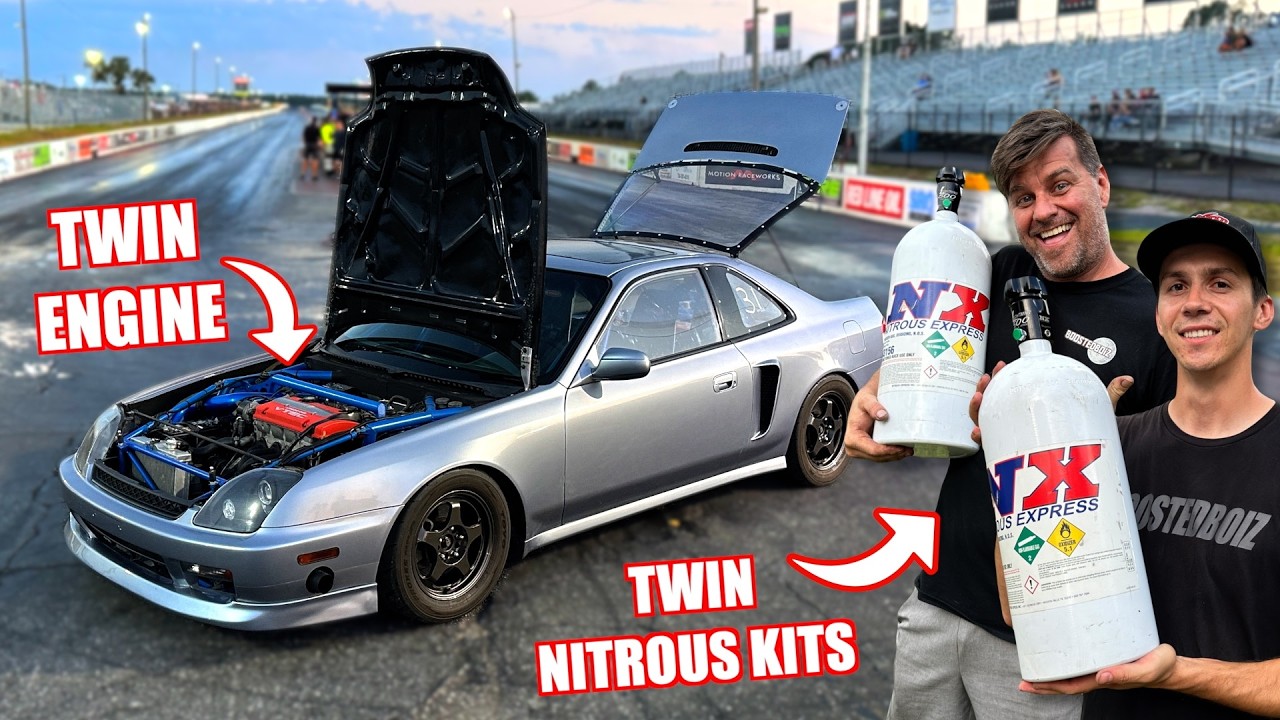 We Put My Twin Engine Prelude On NITROUS! (It Rips)