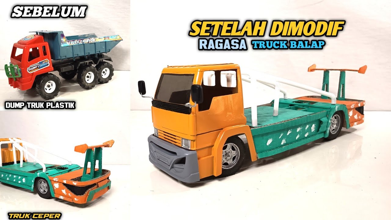 MODIF TRUK PLASTIK JADI TRUK RAGASA STYLE BALAP 🏁😎