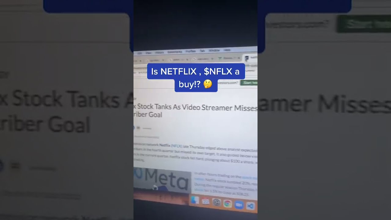 Netflix Stock Crash! Time to buy? $NFLX Valuation #stocks #NFXL