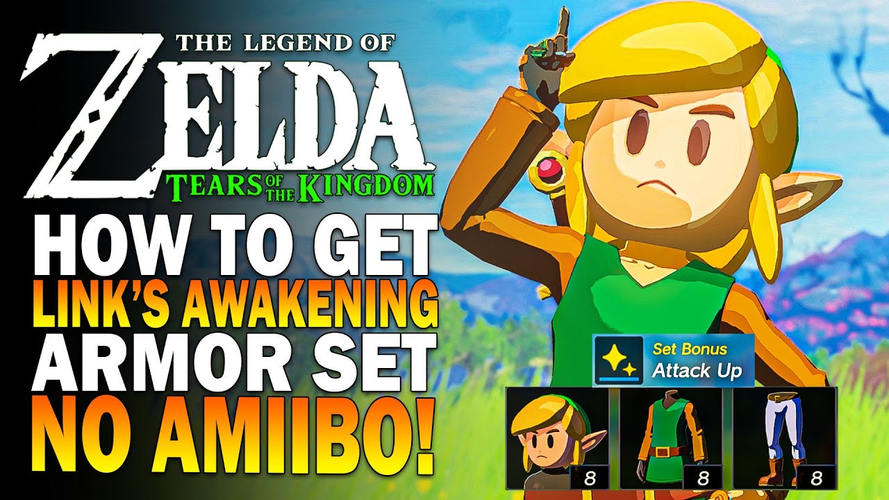 Купите комплект брони «Пробуждение Линков»! БЕЗ AMIIBO! Zelda Tears Of The Kingdom — броня TOTK