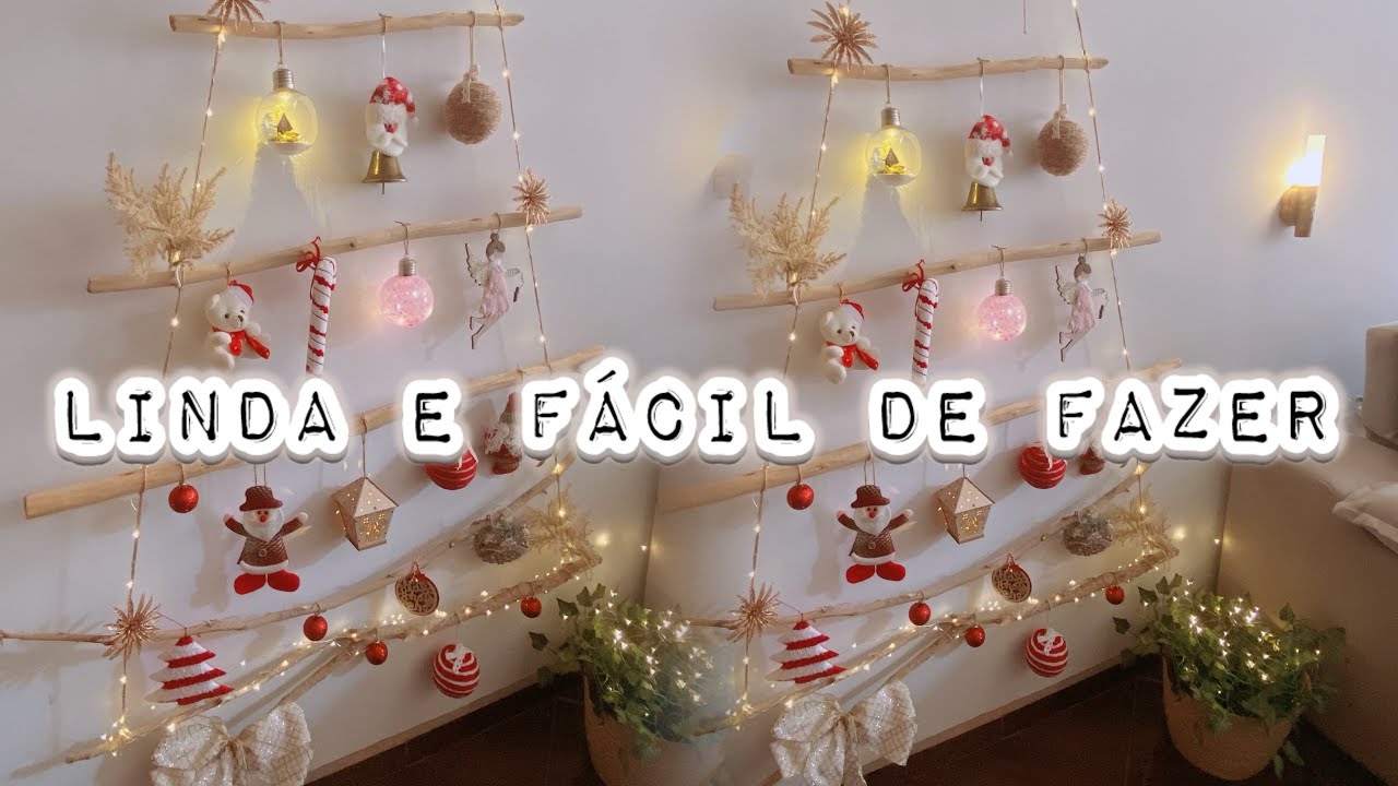 ÁRVORE DE NATAL DE BAIXO CUSTO E LINDA!! #decoraçãodenatal #nataliluminado 