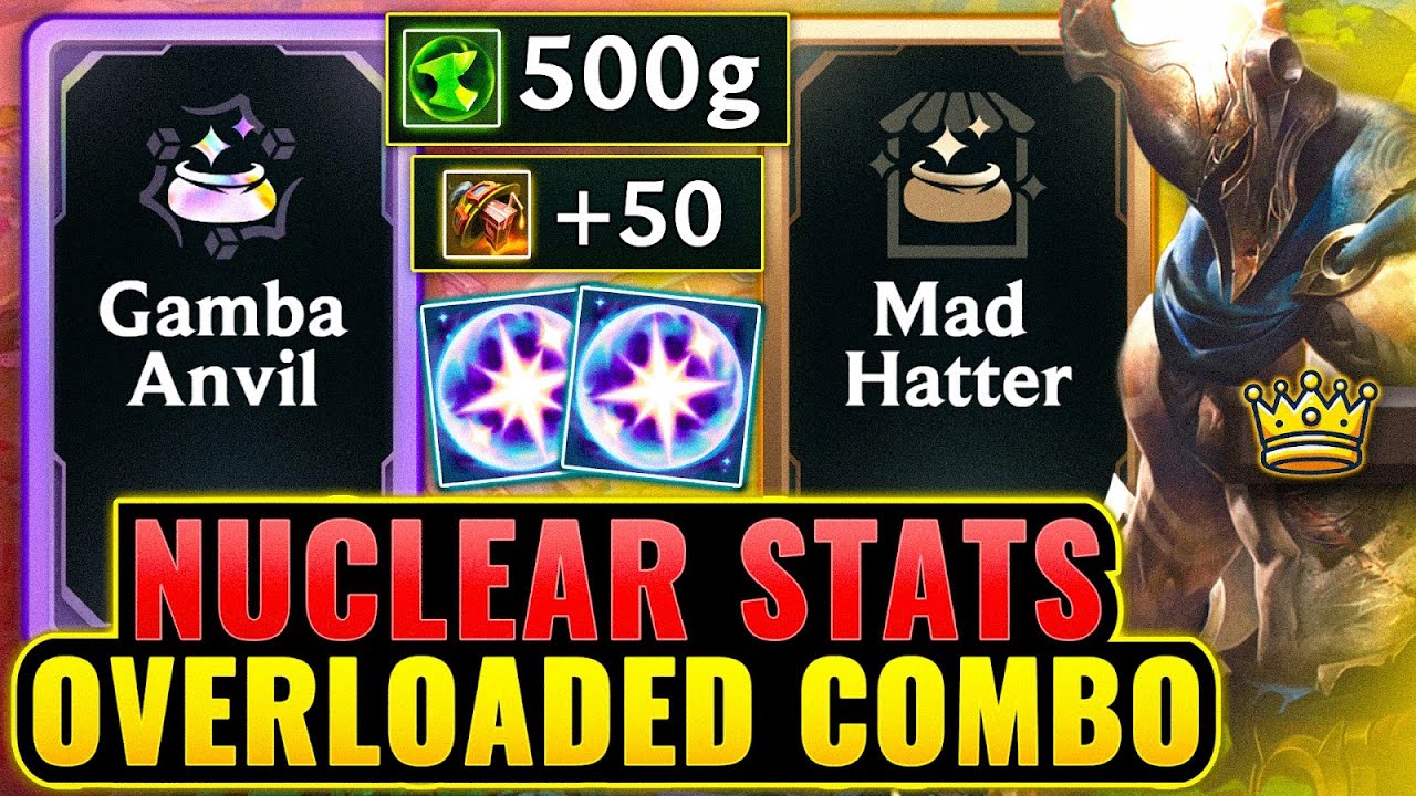 Gamba Anvil + 80% + Mad Hatter: Nuclear Highroll Stat Run - Instant One Shot | League Arena Gameplay