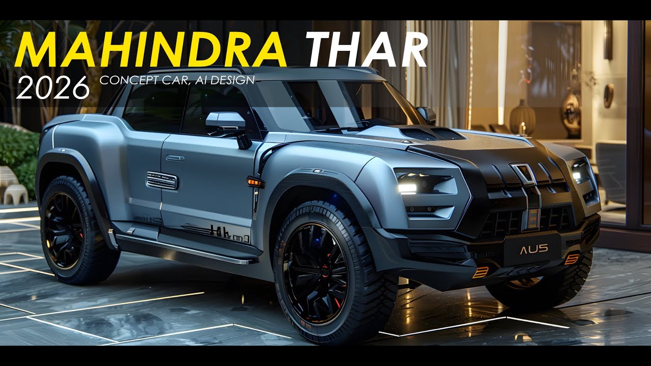 Mahindra Thar 2026 Concept Car, AI Design