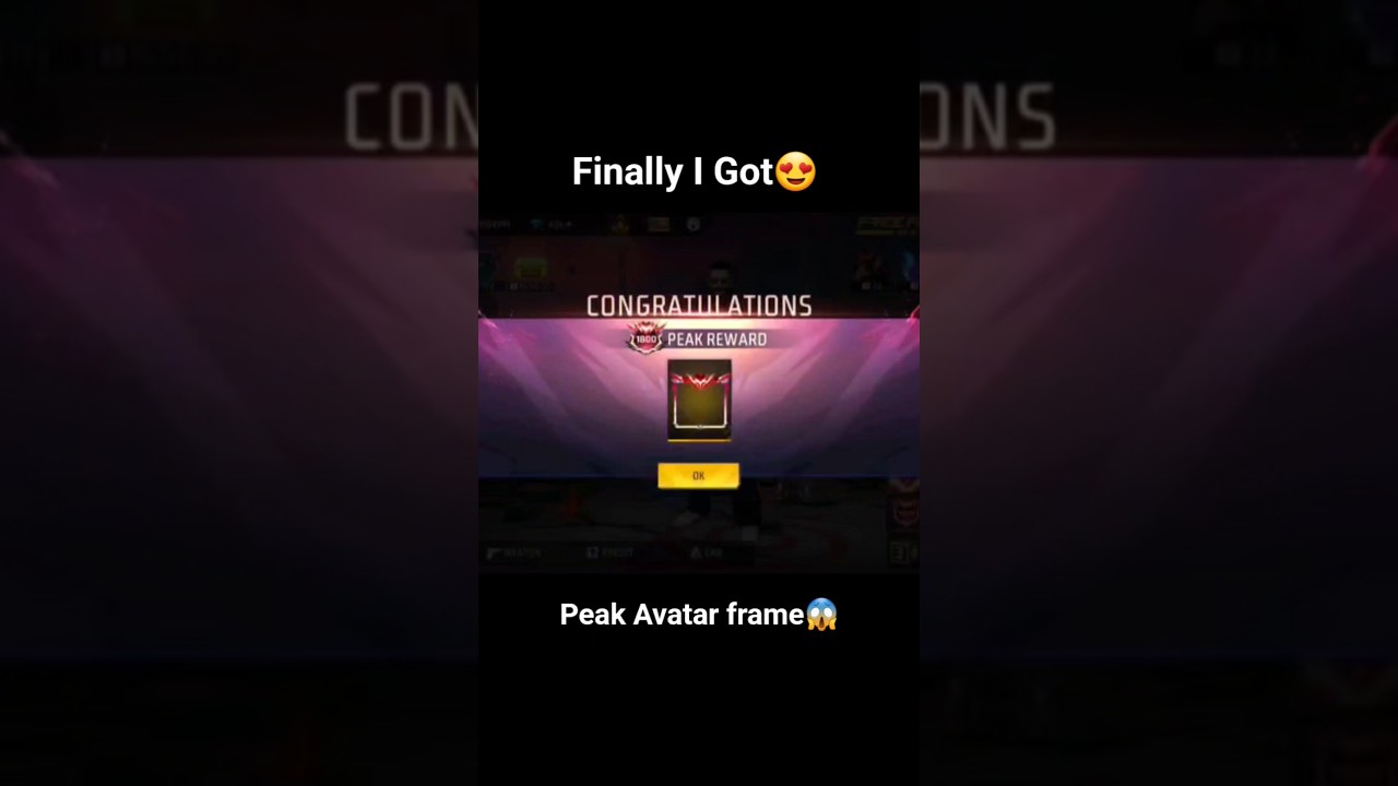 cs peak Avatar frame 😍#freefireshorts