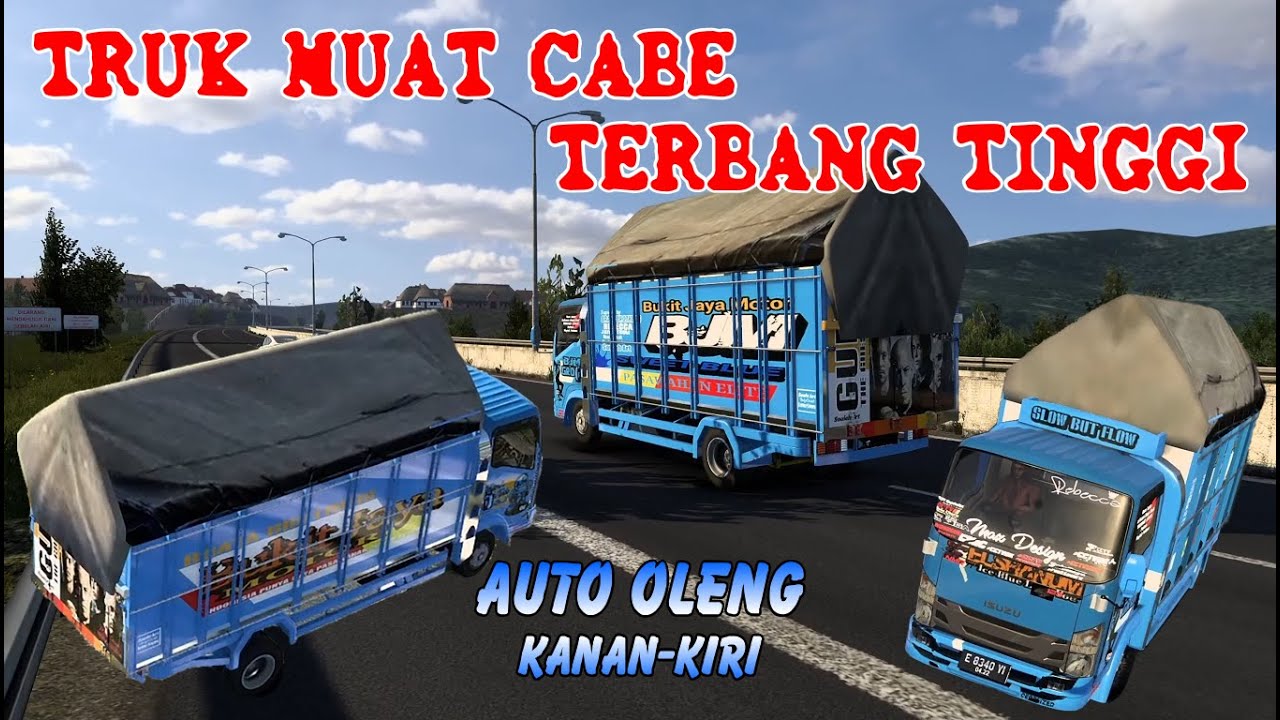 Keren⁉️Truk Muatan Cabe Terbang-Terbang Dijalanan 🤟🏻🔥