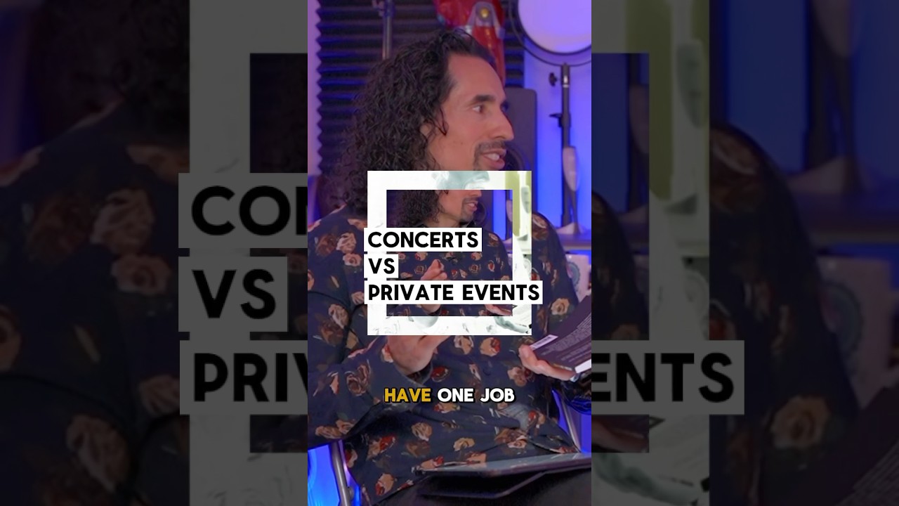 Concerts vs Private Event Performances | Musician Life